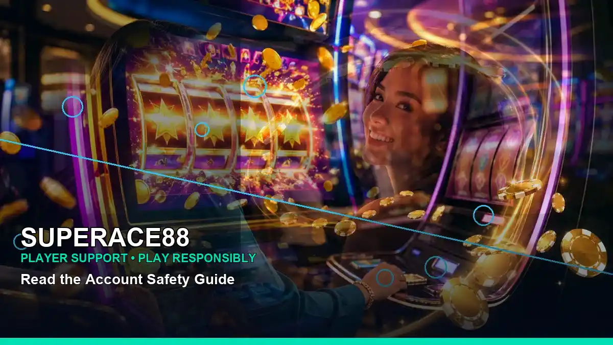 SUPERACE88 Drill That Gold information for Philippine users, featuring a diagonal two-panel online slot layout