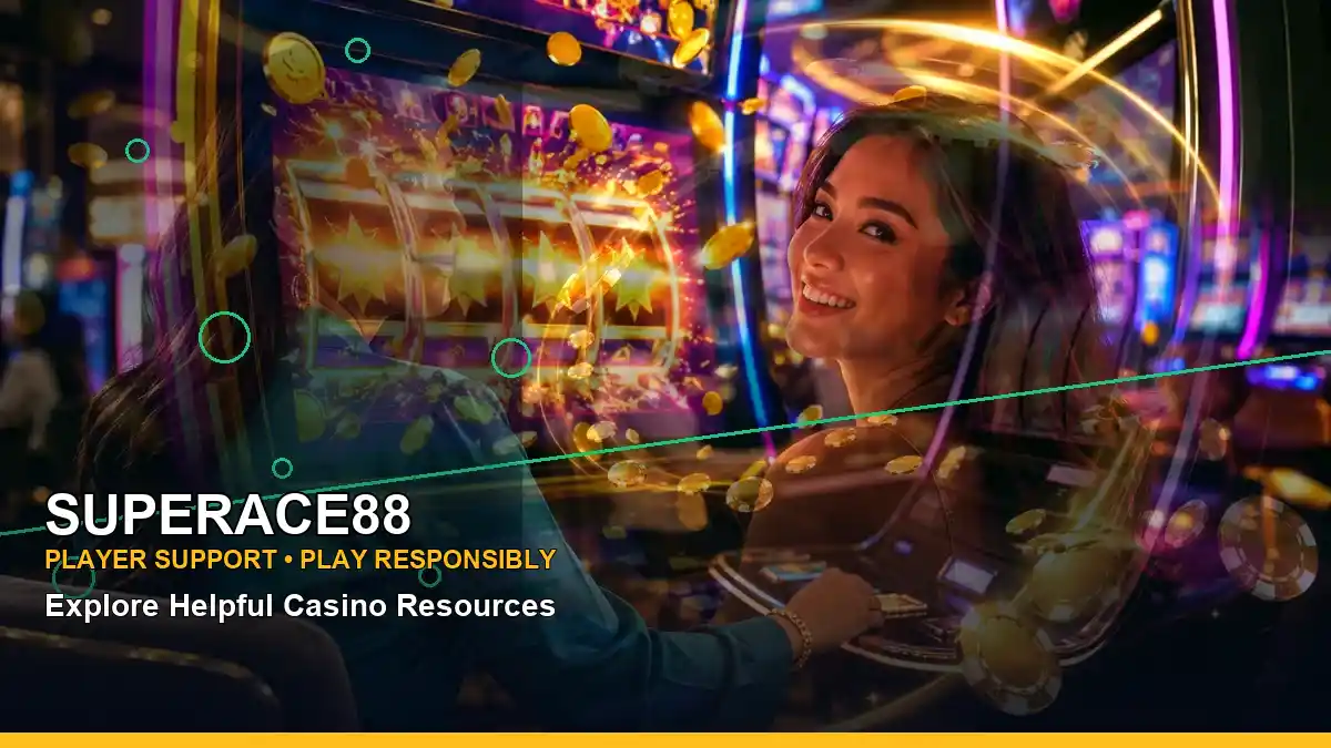 SUPERACE88 first-deposit and wallet information shown in a mobile-friendly casino layout. Check the latest eligibility, limits, and terms before participating.