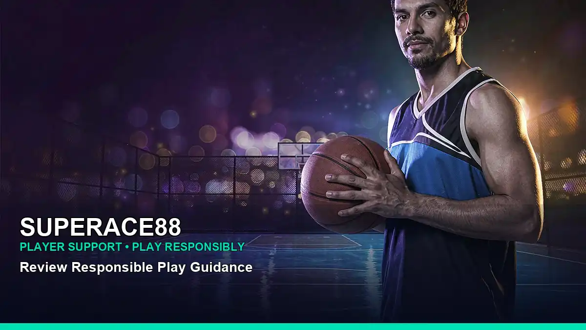 SUPERACE88 sports betting access presented in a dynamic basketball-themed layout for Philippine adults aged 21+. Visit SUPERACE88 for account access and current game information.